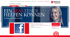 Desktop Screenshot of malteser-aalen.de